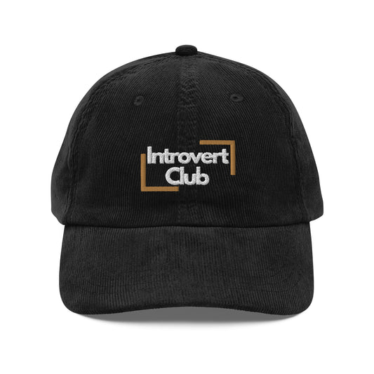 Brlx Introvert Club Corduroy Dad Hat