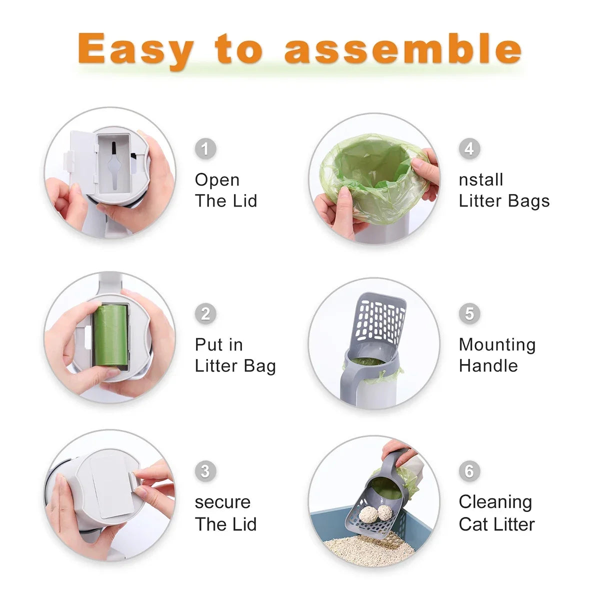All-in-One Litter Scoop or CleanScoop™ All-in-One Cat Litter Scoop