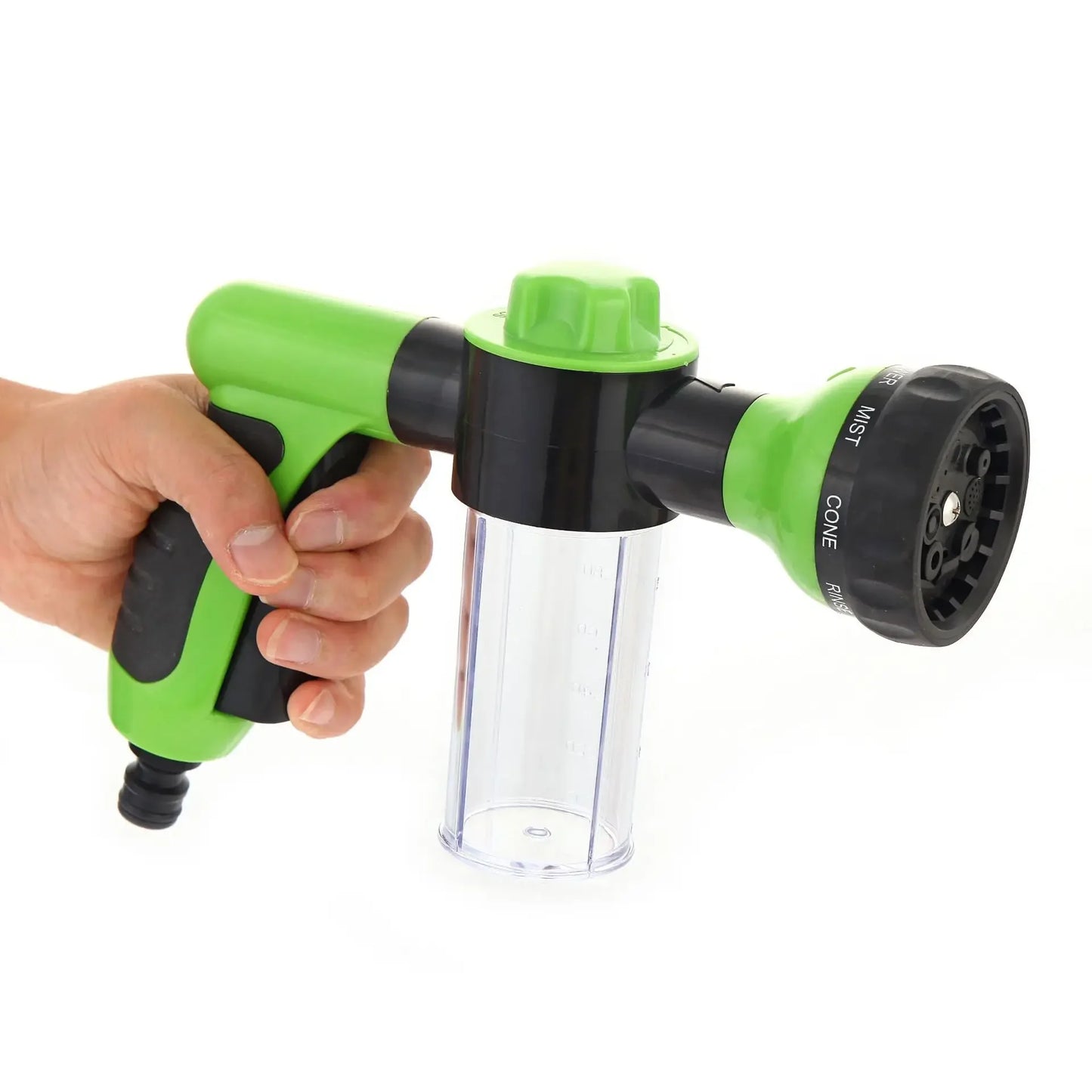 8 in 1 High Pressure Foam Pet Shower Gun Adjustable Hose Nozzle Multifunctional Tool for Dog Cat Bath Garden Vehicle Washing