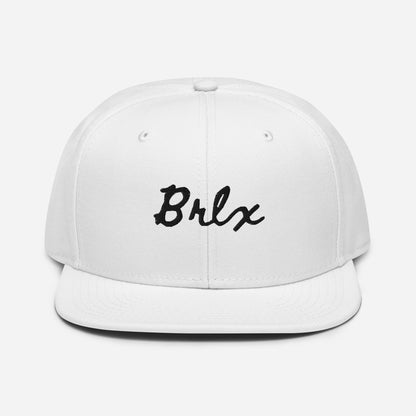 Brlx White Snapback Hat